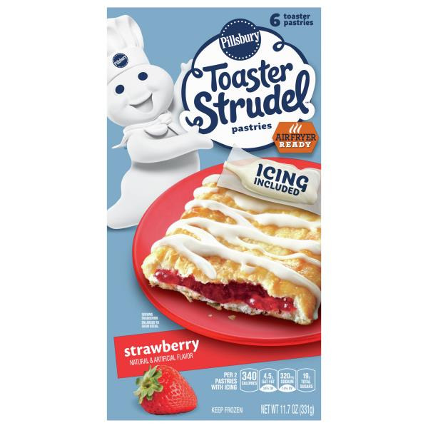 Pillsbury Strawberry Toaster Strudel Frozen Pastries