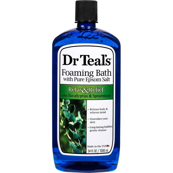 Dr Teal’s Relax & Relief Eucalyptus & Spearmint Foaming Bath with Pure Epsom Salt