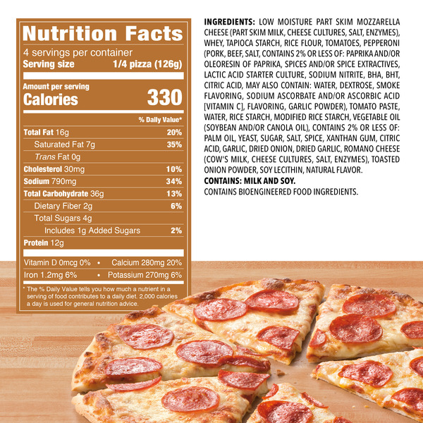 Freschetta Pepperoni Gluten Free Thin Crust Frozen Pizza - Image 5