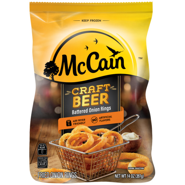 McCain Craft Beer Battered Onion Rings, 14 oz (Frozen Onion Rings) - Image 2