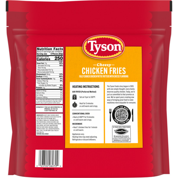Tyson Tyson Frozen Cheesy Chicken Fries, 26 oz - Image 2