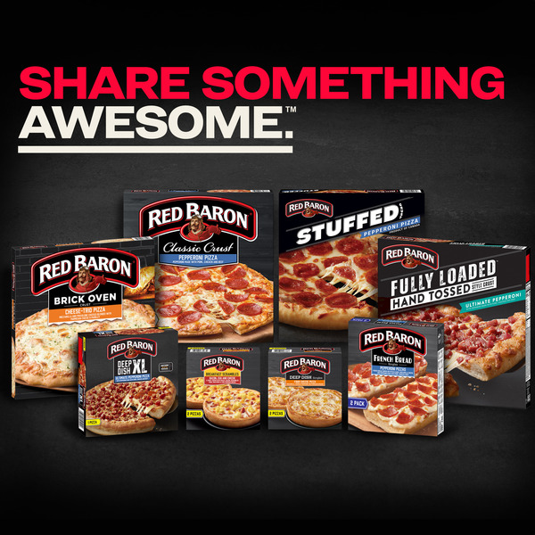 Red Baron Cheese Trio Brick Oven Frozen Pizza - Image 6