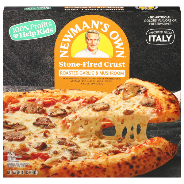 Newman's Own Roasted Garlic & Mushroom Stone-Fired Crust Pizza