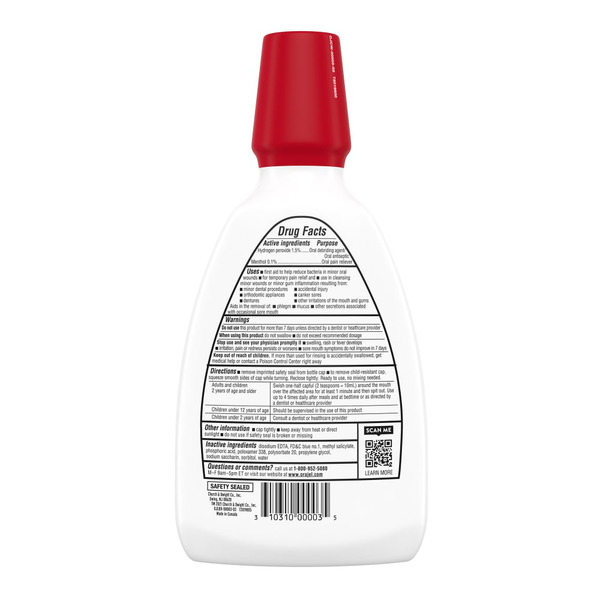 Orajel Fresh Mint Alcohol Free Antiseptic Rinse - Image 2