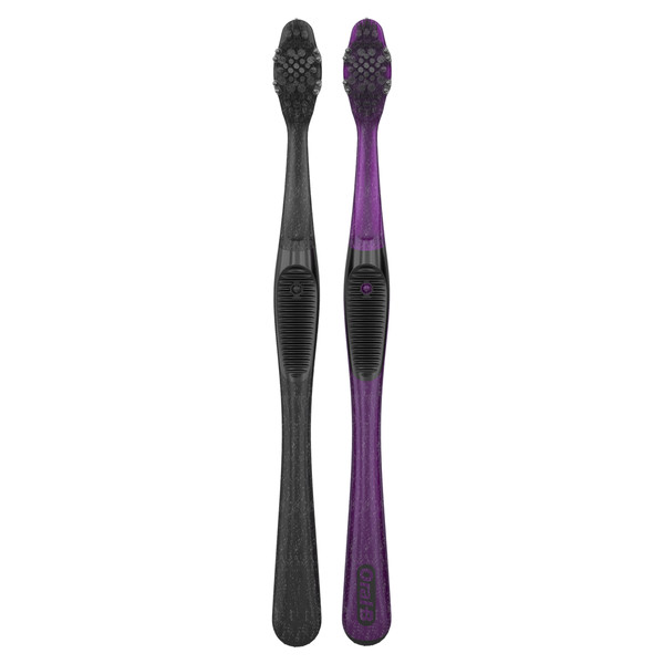Oral-B Advanced Whitening Charcoal Toothbrushes, Soft, 2 Count - Image 8