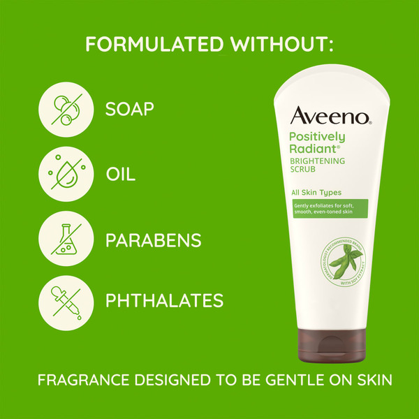 Aveeno Positively Radiant Brightening & Exfoliating Face Scrub - Image 4