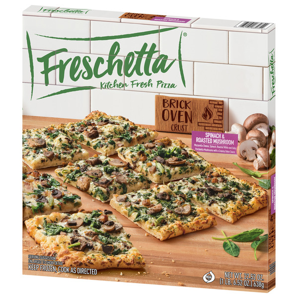 Freschetta Spinach & Roasted Mushroom Brick Oven Crust Frozen Pizza - Image 8