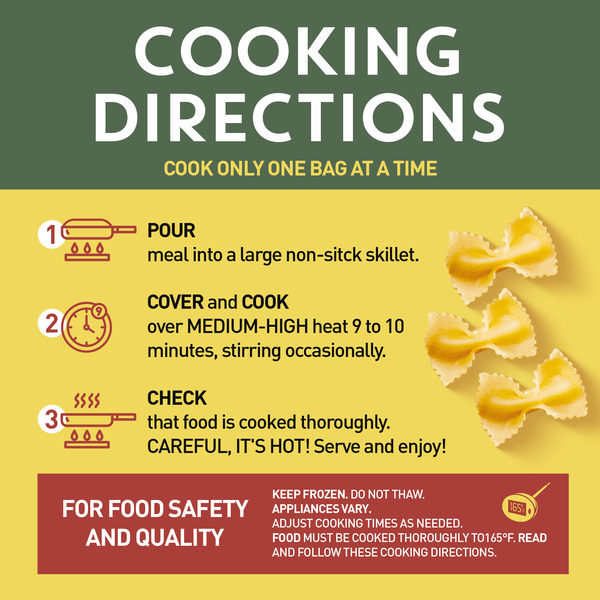 Bertolli Chicken Florentine & Farfalle, Frozen Meal - Image 5