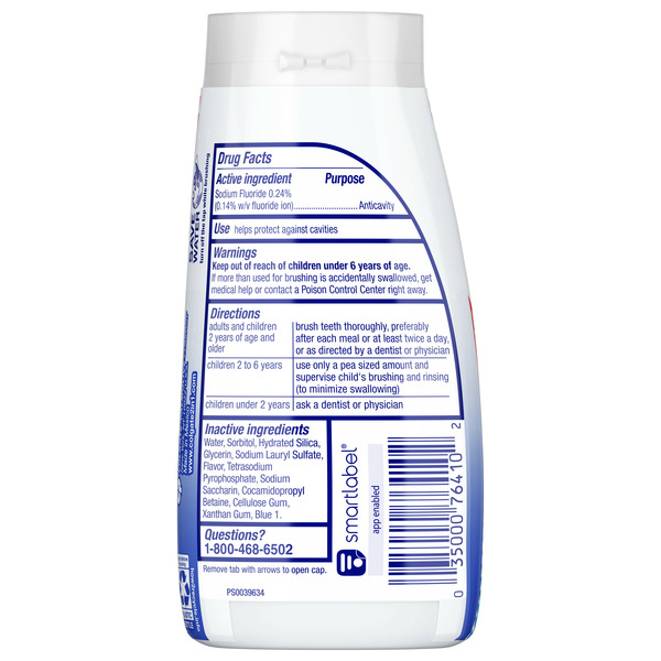 Colgate 2-in-1 Whitening Toothpaste Gel and Mouthwash, Mint - Image 2