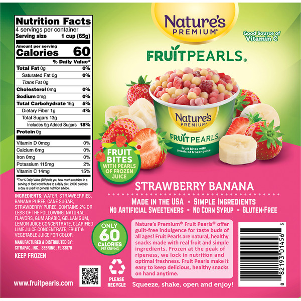 Nature's Premium Strawberry Banana Fruit Pearls - Image 4