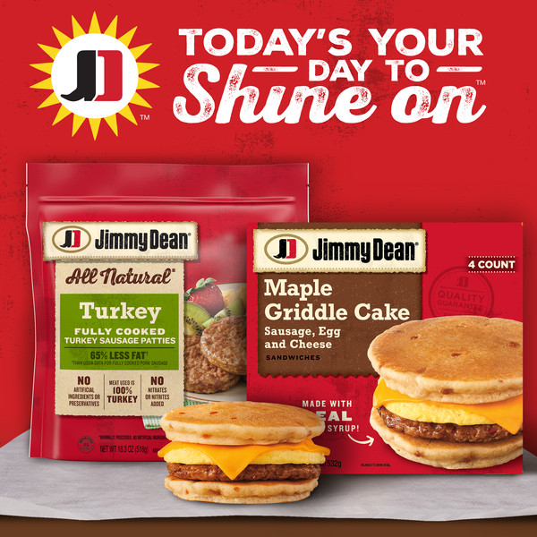 Jimmy Dean Sausage, Egg and Cheese Maple Griddle Cake Sandwiches, 4 ct Pack, 18.8 oz Box - Image 3