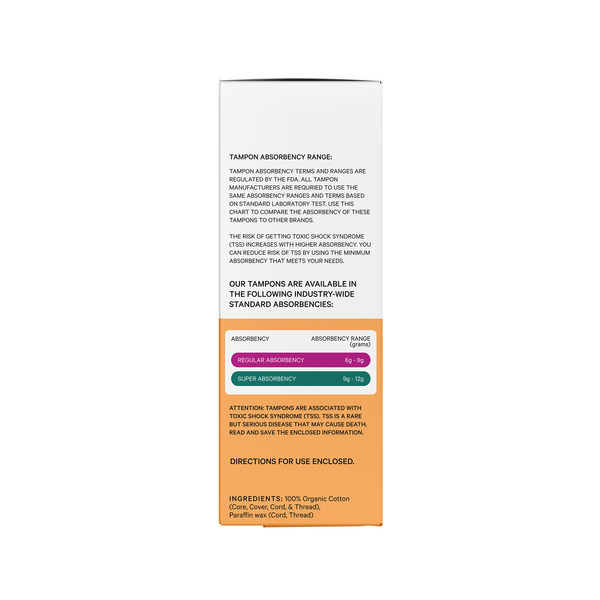 The Honey Pot Company Organic Cotton Duo-Pack, BPA-Free Applicator Tampons - Image 2