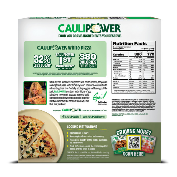 Caulipower White, Cauliflower Crust Frozen Pizza - Image 2