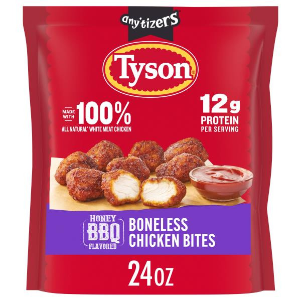 Tyson Boneless Honey Barbecue Flavored Any'tizers Chicken Wings