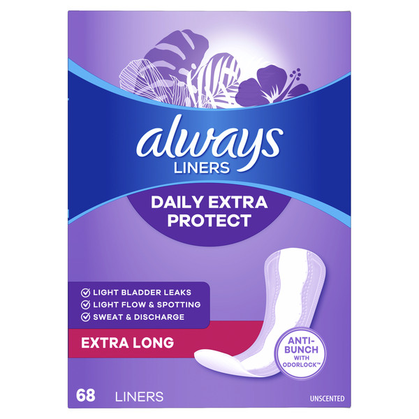 Always Daily Extra Protect Liners, Extra Long Length, Unscented Panty Liners - Image 10