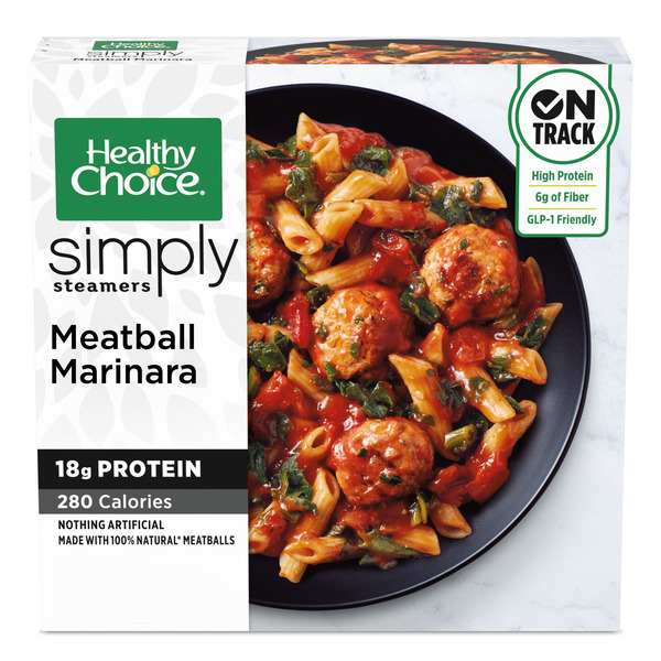 Healthy Choice Simply Steamers Meatball Marinara, Frozen Meal