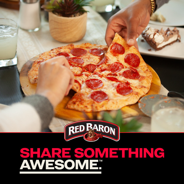 Red Baron Cheese Trio Brick Oven Frozen Pizza - Image 3