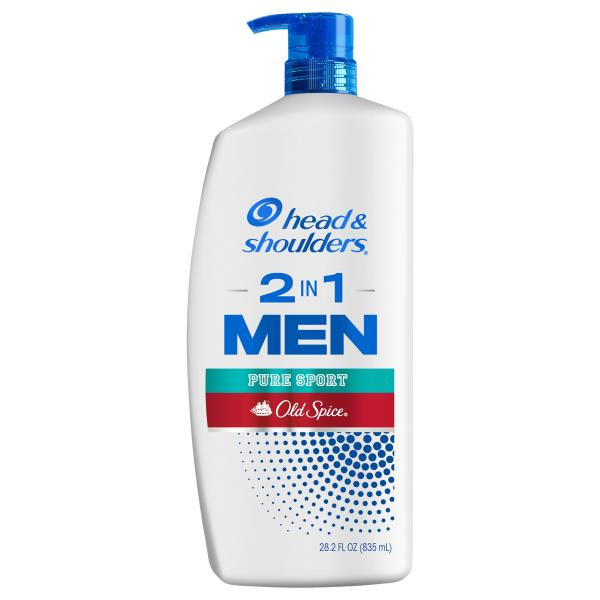 Head & Shoulders Mens 2 in 1 Dandruff Shampoo and Conditioner, Old Spice Pure Sport