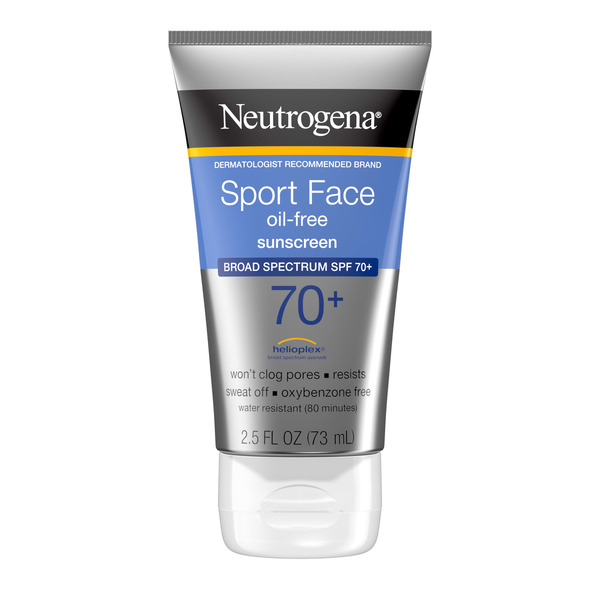 Neutrogena Sport Oil-Free Sunscreen For Face SPF 70+, 2.5 fl. oz