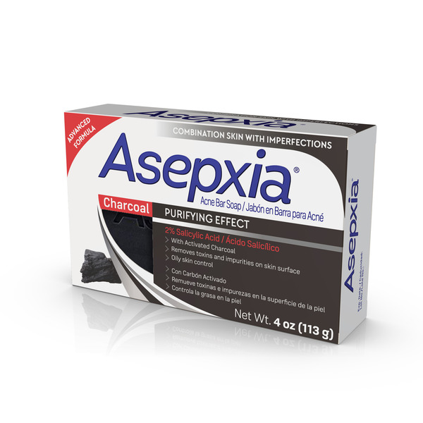 Asepxia Activated Charcoal Cleansing Bar with 2% Salicylic Acid - Image 2