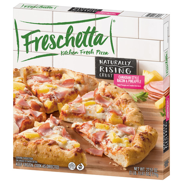 Freschetta Canadian Bacon and Pineapple Naturally Rising Crust Frozen Pizza - Image 8