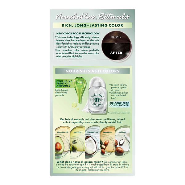 Garnier Nourishing Hair Color Creme, 20 Soft Black (Black Tea) - Image 3