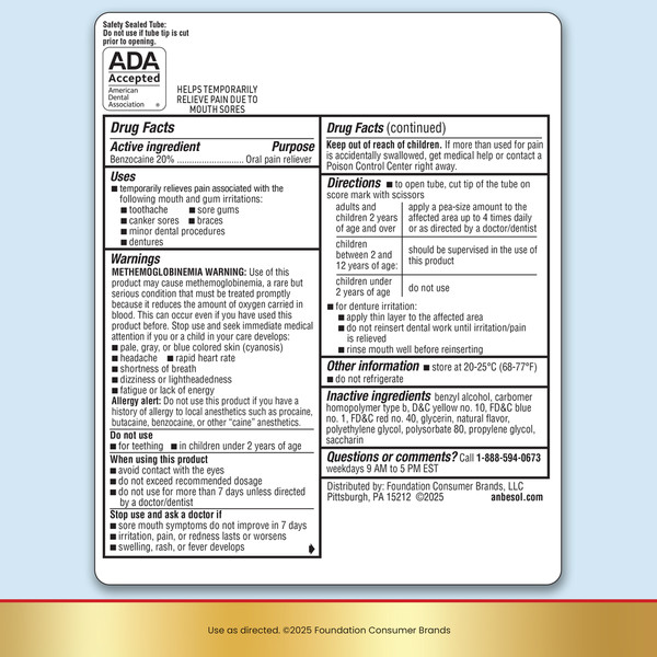 Anbesol Maximum Strength Gel, Instant Oral Pain Relief - Image 6