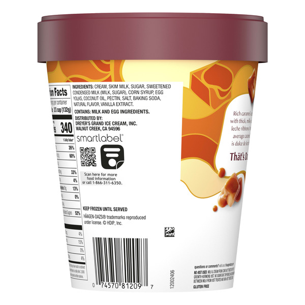 Haagen-Dazs Dulce De Leche Ice Cream - Image 4