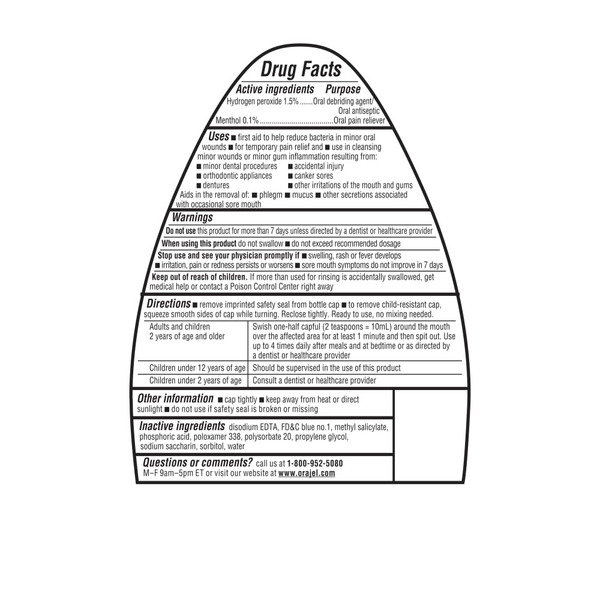 Orajel Fresh Mint Alcohol Free Antiseptic Rinse - Image 8