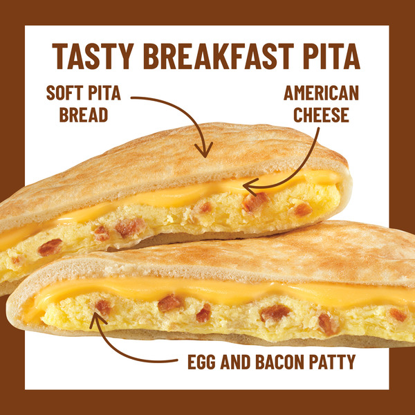 Sandwich Bros. Bacon Egg & Cheese Pita Snack Sandwiches Frozen - Image 2