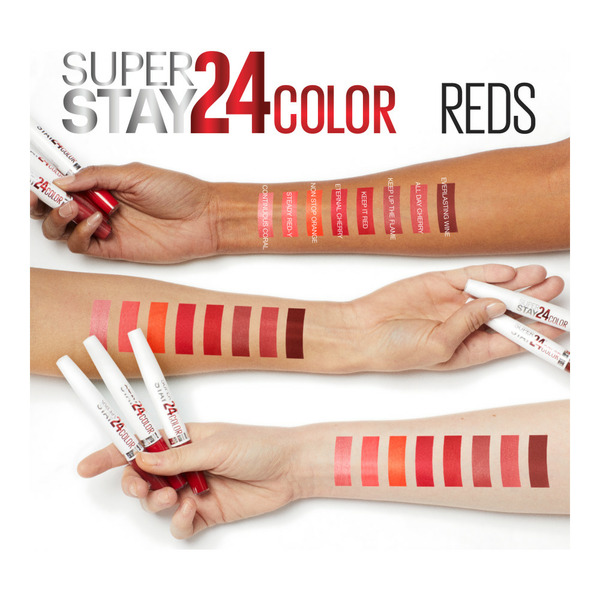 Maybelline 24® 2-Step Liquid Lipstick Makeup, Wear On Wildberry - Image 6