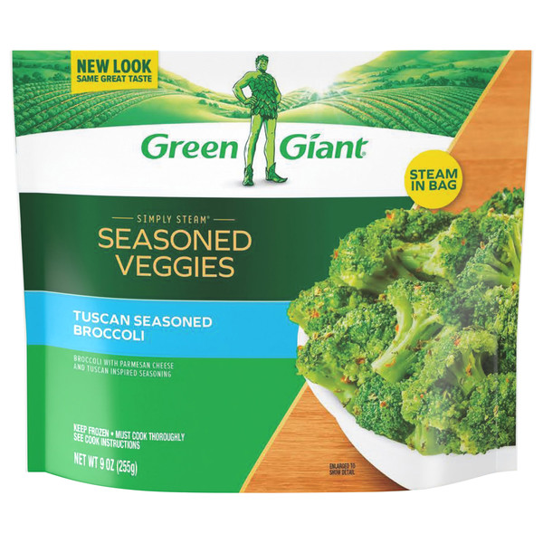 Green Giant Simply Steam Tuscan Seasoned Broccoli, Seasoned Frozen Vegetables