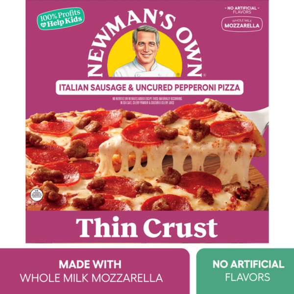 Newman's Own Italian Sausage & Uncured Pepperoni Thin & Crispy Crust Pizza
