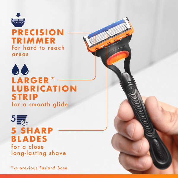 Gillette Fusion5 Shaving Razor for Men, Razor Handle - Image 2