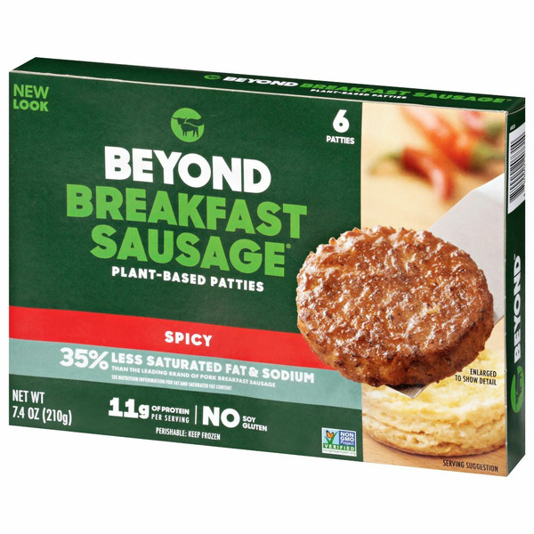 Beyond Meat Beyond Breakfast Sausage, Plant-Based Breakfast Patties, Spicy - Image 3