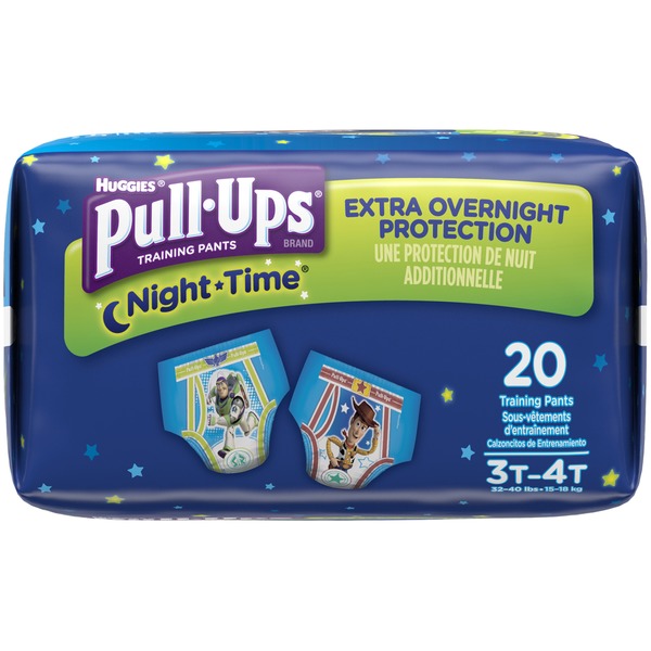 Pull-Ups Night-Time Potty Training Pants for Boys, 3T-4T (32-40 lb