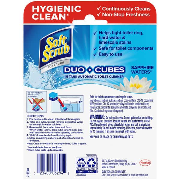 Soft Scrub Sapphire Waters Duo Cubes Toilet Care RoomBox