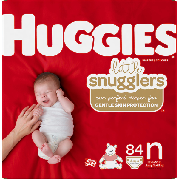 Huggies Little Snugglers Baby Diapers Size Newborn (up to 10 lbs