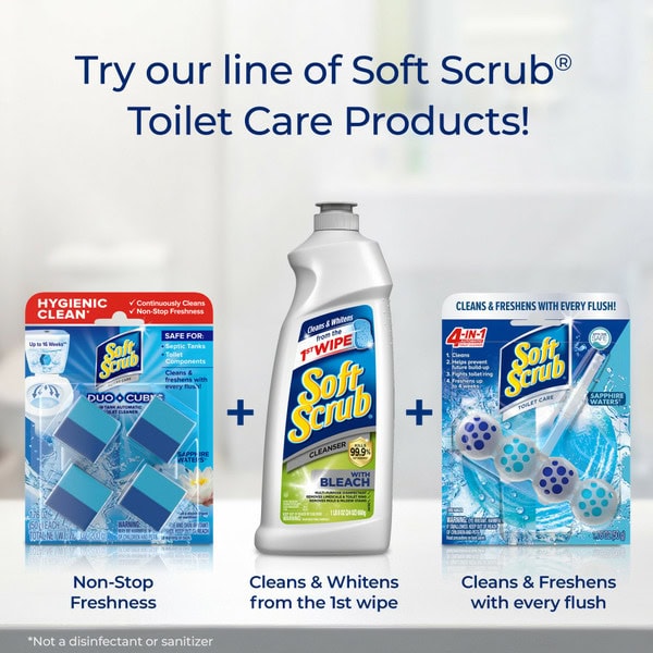 Soft Scrub Sapphire Waters Duo Cubes Toilet Care RoomBox
