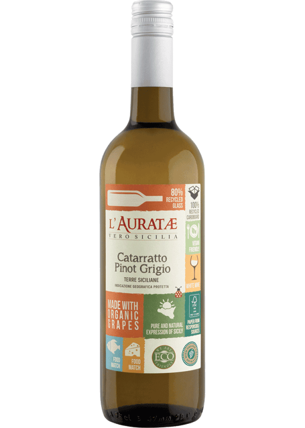 L'Auratae Organic Vegan Catarratto Pinot Grigio Terre Siciliane