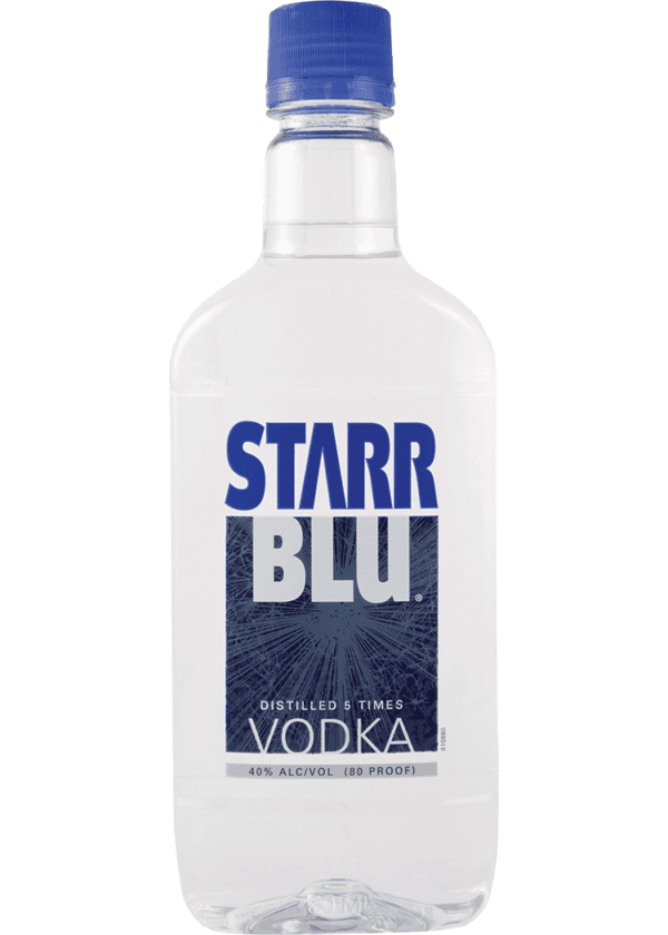 Starr Blu Vodka Plastic
