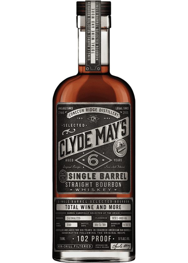 Clyde May's Straight Bourbon 102 Proof 6 Year Barrel Select