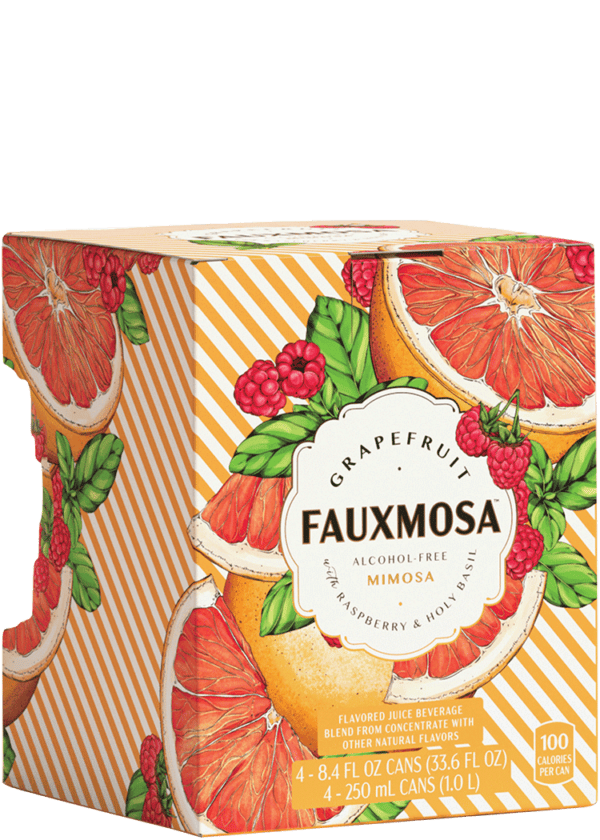 Fauxmosa Grapefruit Raspberry & Holy Basil Non-Alcoholic Mimosa