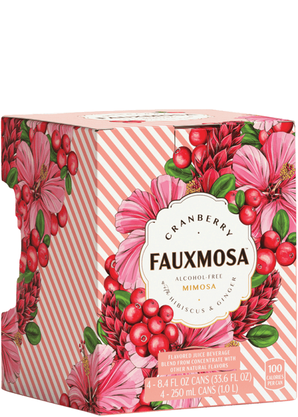 Fauxmosa Cranberry Hibiscus & Ginger Non-Alcoholic Mimosa