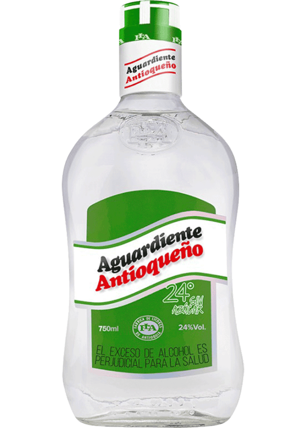 Antioqueno Aguardiente Verde Sin Azucar