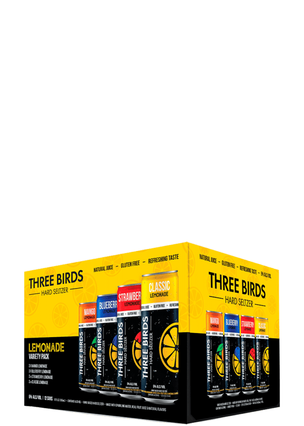 Three Birds Hard Seltzer Lemonade Variety