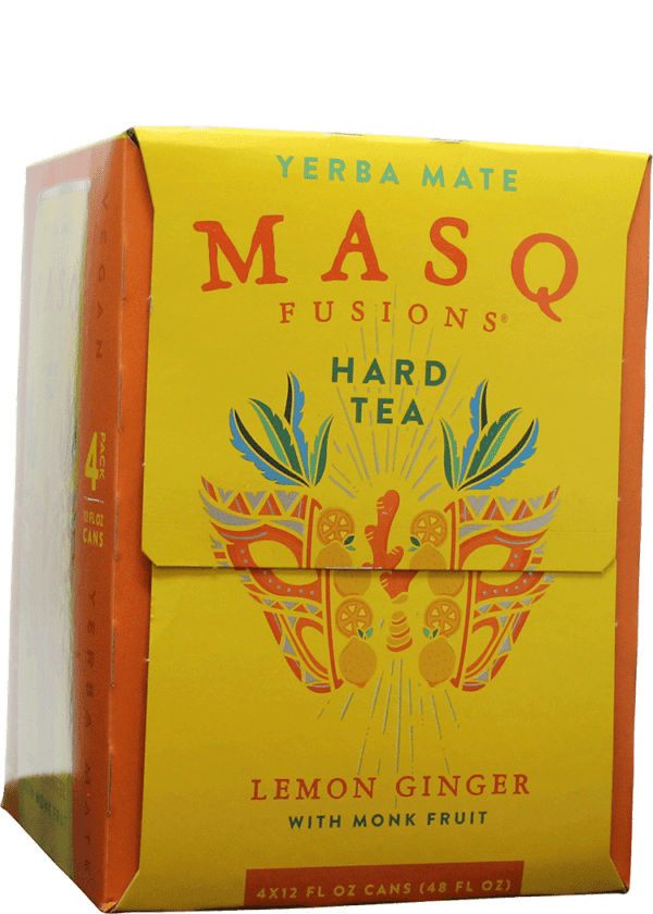 MASQ Fusions Hard Tea Lemon Ginger 4pk can
