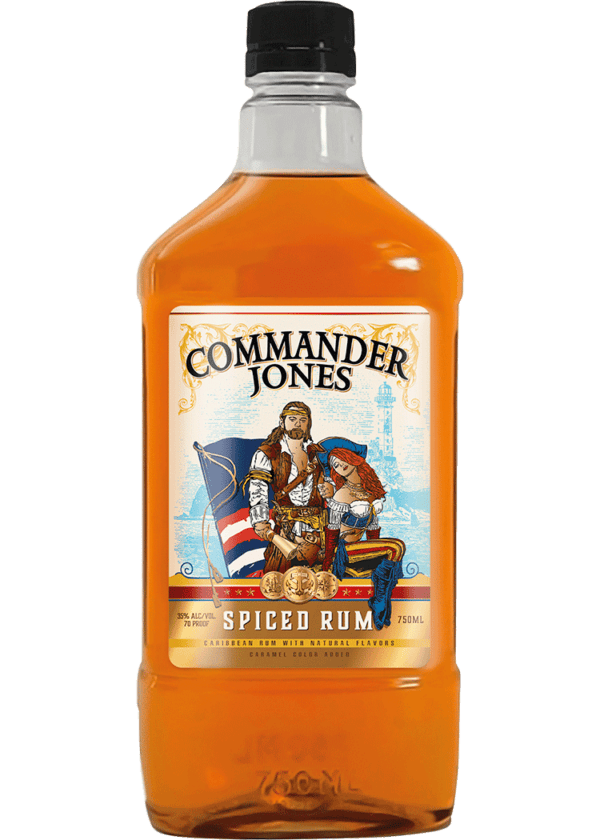 Commander Jones Spiced Rum Plastic