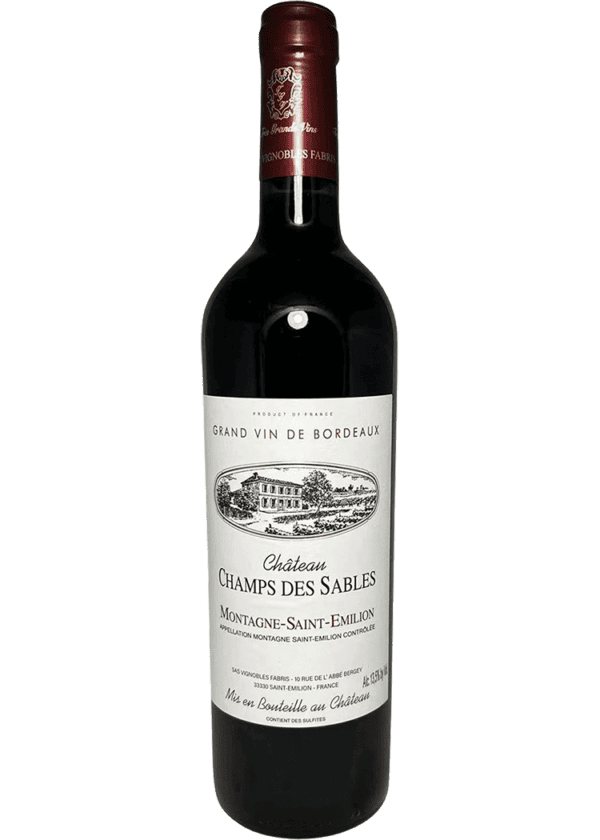 Chateau Champs des Sables Montagne St Emilion Bordeaux, 2019