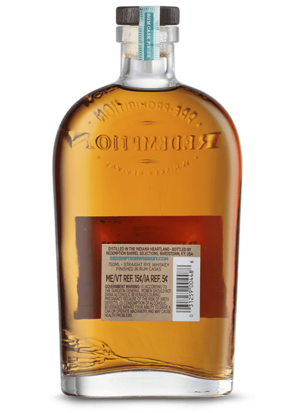 Redemption Rye Rum Cask Finish - Image 2